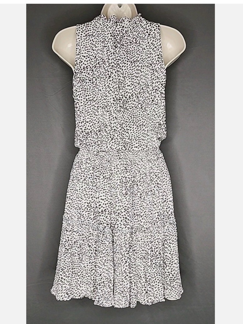 Lucky Brand Sleeveless V-Neck Faux Wrap Belted Soft Jersey Dress - Floral - S